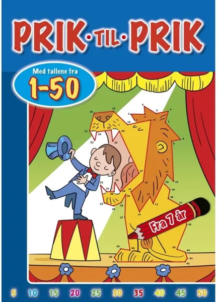 Verbinde die Punkte mit den Zahlen von 1 bis 50 (Zirkus) - Hobby - Broschüre